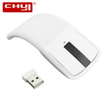 CHYI складная беспроводная компьютерная мышь Arc Touch мыши тонкий оптический игровой складной Mause с usb-приемником для ноутбука microsoft PC