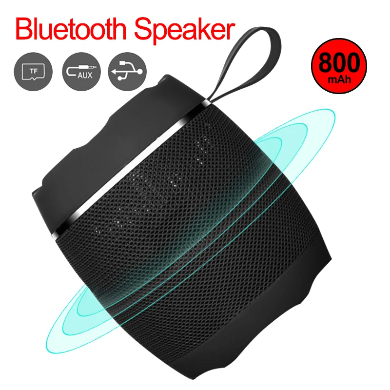 

Outdoor Portable Wireless Bluetooth Speaker Column Audio Receiver Mini Speakers for Xiaomi Phone MP3 Player Support TF Card