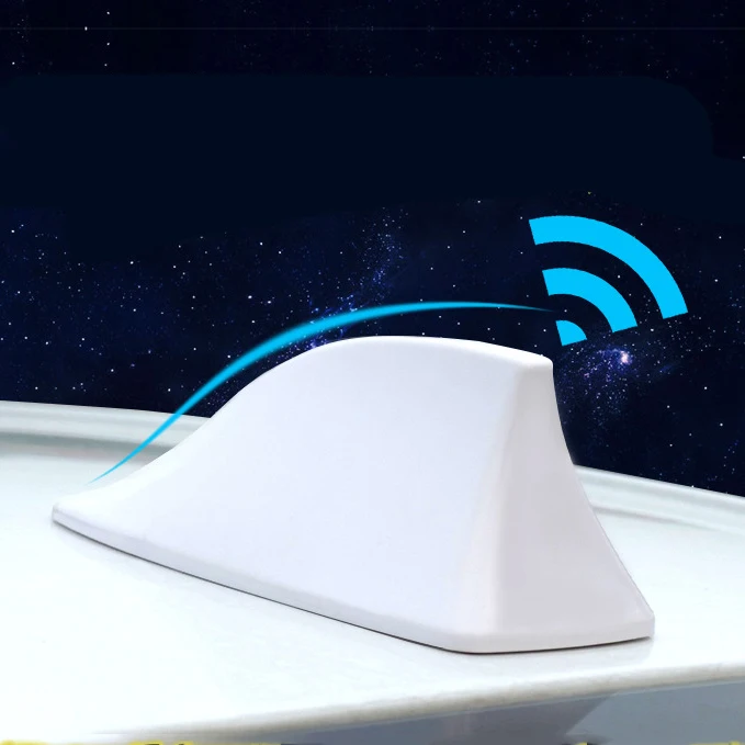

Car decoration shark fin antenna Dedicated antenna with signal radio Roof tail antenna modification Punch free for ford mondeo
