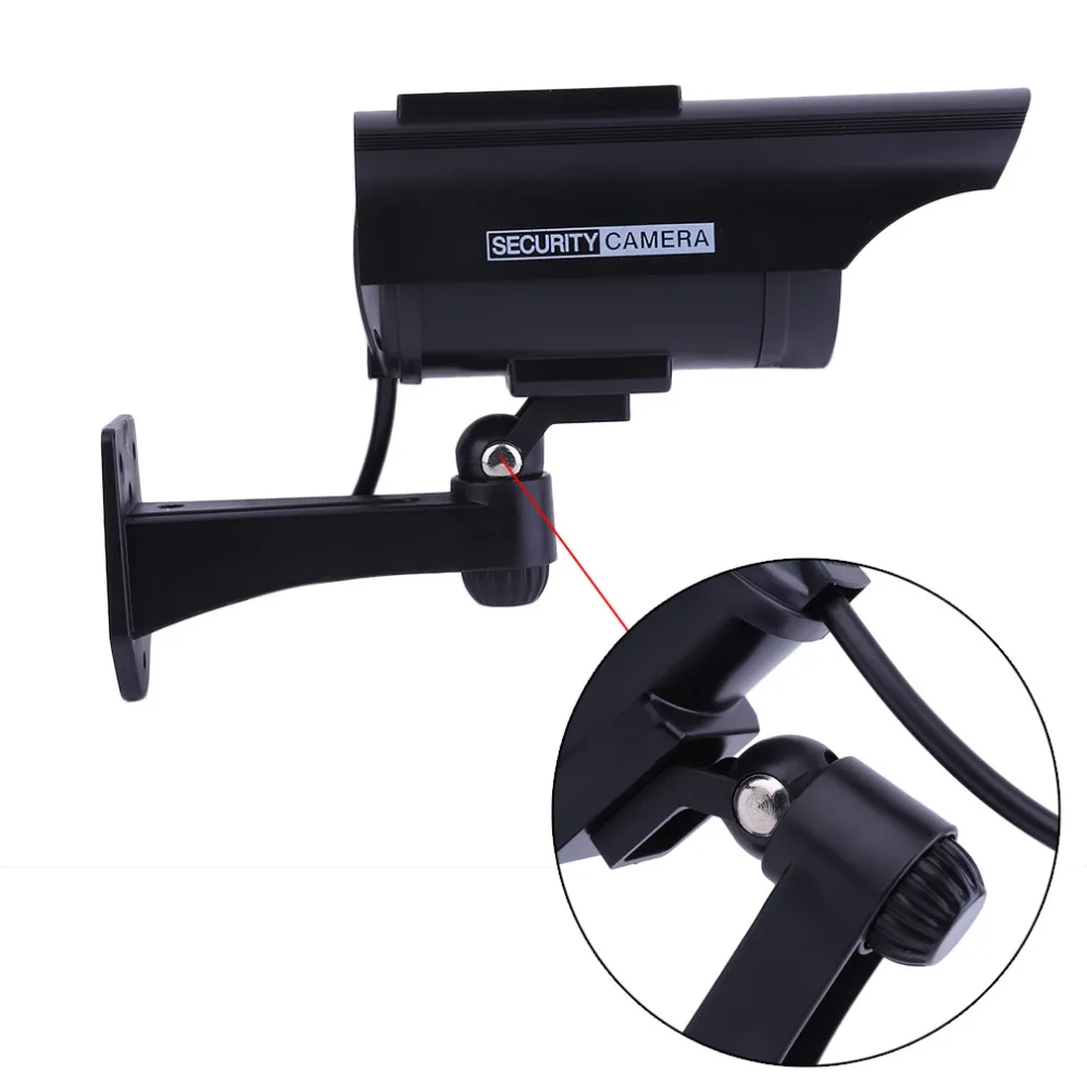  Solar Powered Fake Camera Indoor Outoodr Dummy Bullet CCTV Security Surveillance Camera with Blinki - 32790846048