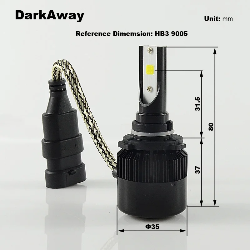 LED Car Headlight LH-C6S-HB3 8