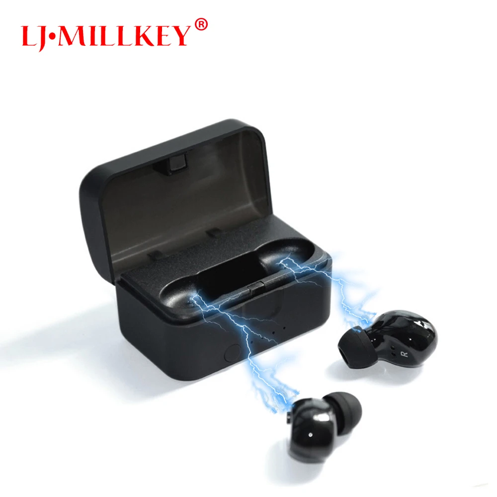 Twins True TWS Wireless Bluetooth font b Earphone b font Stereo Mini Two Earbuds Portable Handsfree
