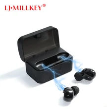 Twins True TWS Wireless Bluetooth Earphone Stereo Mini Two Earbuds Portable Handsfree in Ear With Charging Socket Box Dock YZ139