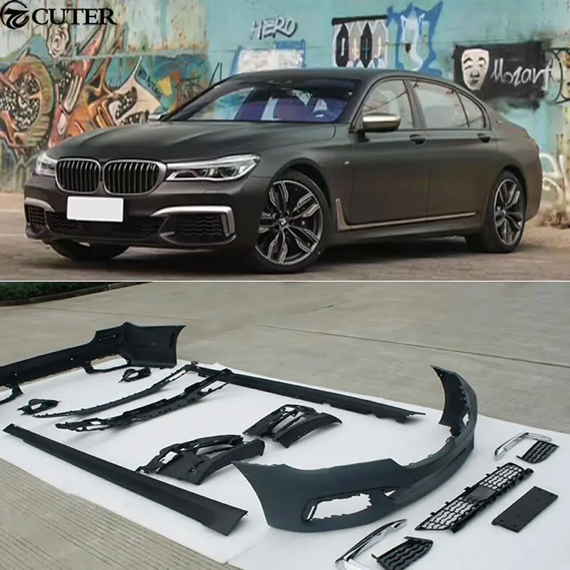 G11 G12 M760li PP Комплект кузова автомобиля передний бампер задний боковые юбки для BMW