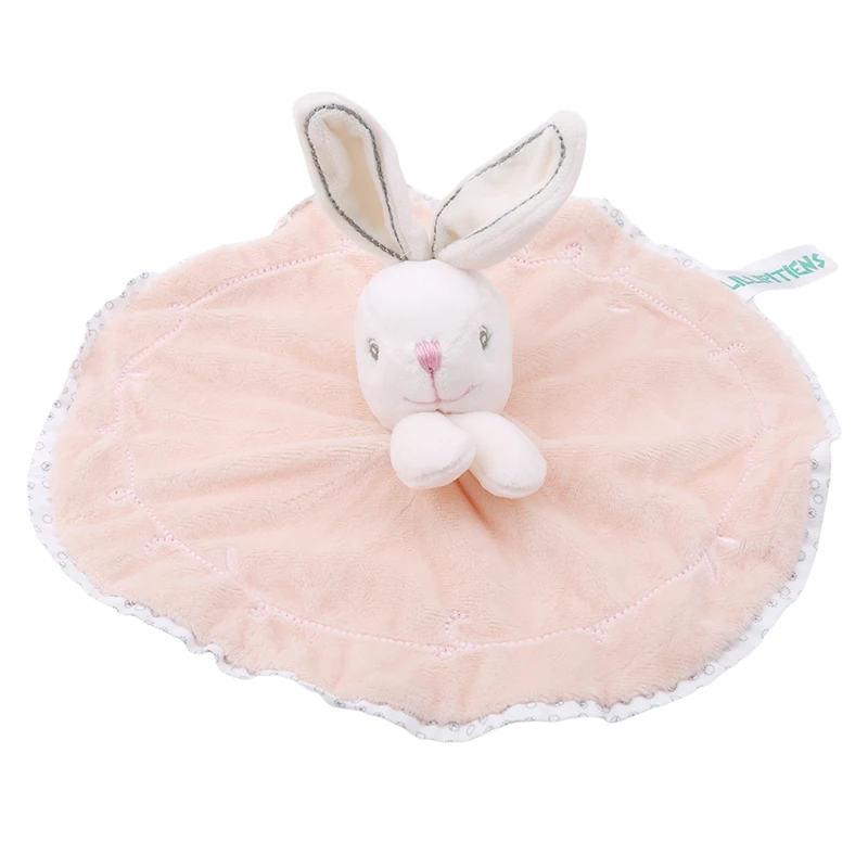 Cute Baby Rattle Bunny Soothing Towel Baby Plush Toys Infant Very Soft Security Blanket Sleep Friend Plush Rabbit Doll Toys