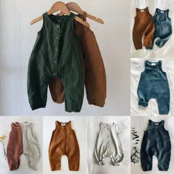 

2019 5 Color Baby Boy Girl Cotton soft Romper Jumpsuit candy Outfits Sunsuit for Kid clothes toddler Children newborn