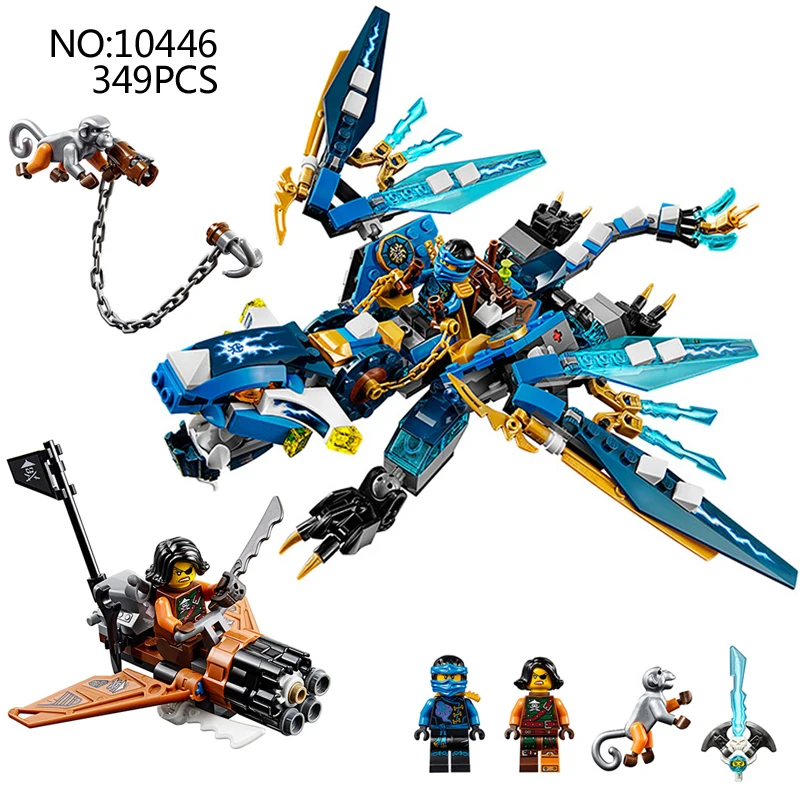 349pcs Ninjagoes Jay's Elemental Dragon Ninja Bricks Compatible with Legao 70602 Models Building Blocks toys for children gifts 349pcs Ninjagoes Jay's Elemental Dragon Ninja Bricks Compatible with Legao 70602 Models Building Blocks toys for children gifts