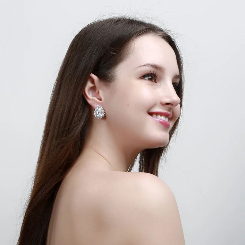 Water Drop No hole stud Earrings3
