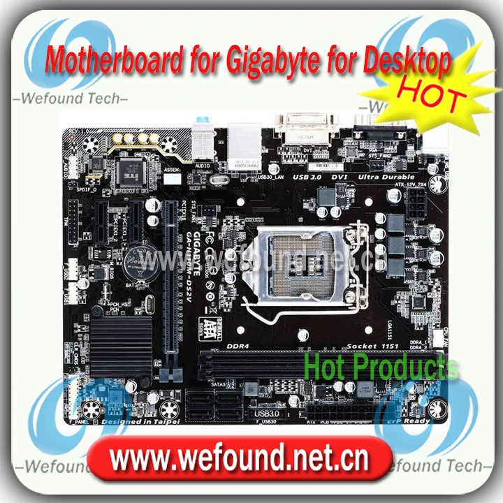 

Brand new for  GA-H110M-DS2V motherboard for Gigabyte motherboard for Desktop for i3 i5 i7 for LGA 1151 for DDR4 H110M DS2V