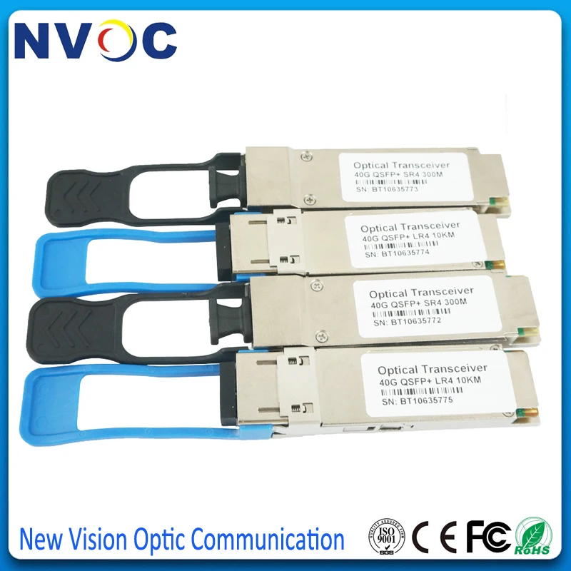 2 шт./лот 40G QSFP + SR4 850nm 300M DDM OM3 оптический SFP приемопередатчик MPO Connect MMF 100m