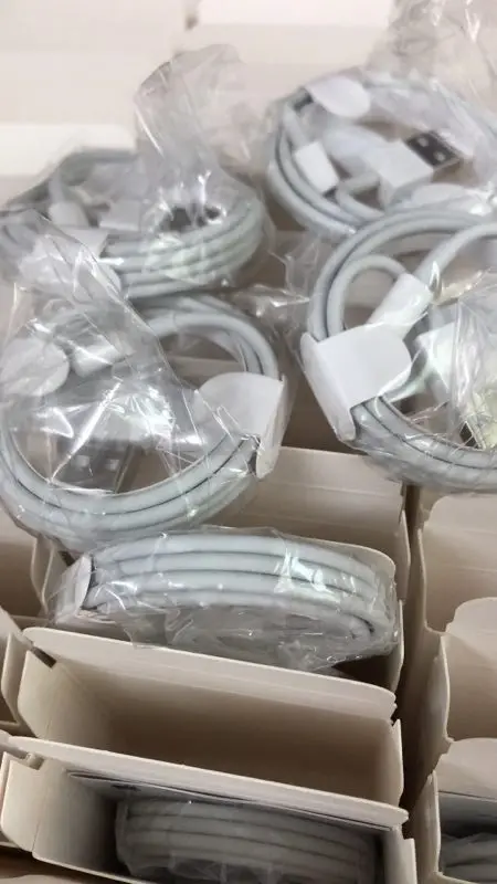 

10pcs/lot BEST QUALITY 1m 3FT E75 Chip OD 3.0mm Data USB Sync Charger Cable For 6s 7 plus X ipad with retail box