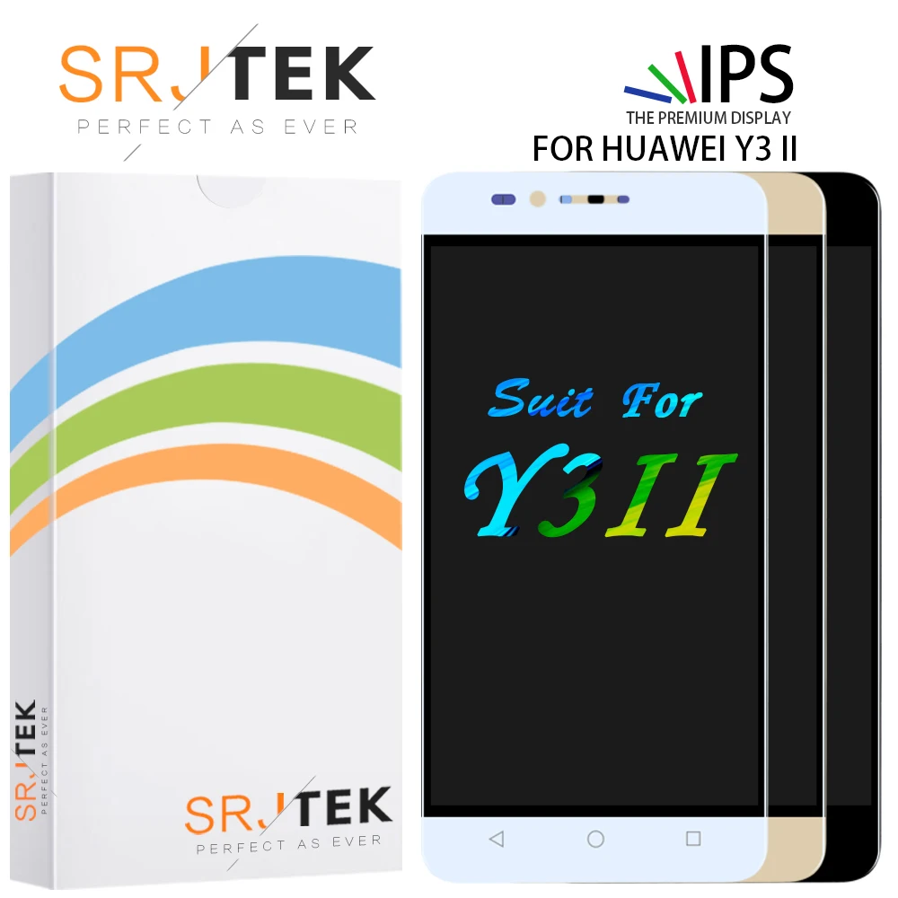 SRJTEK 3G/4G для Huawei Y3ii ЖК дисплей Y3 ii сенсорный экран матричный дигитайзер стекло 2 LUA