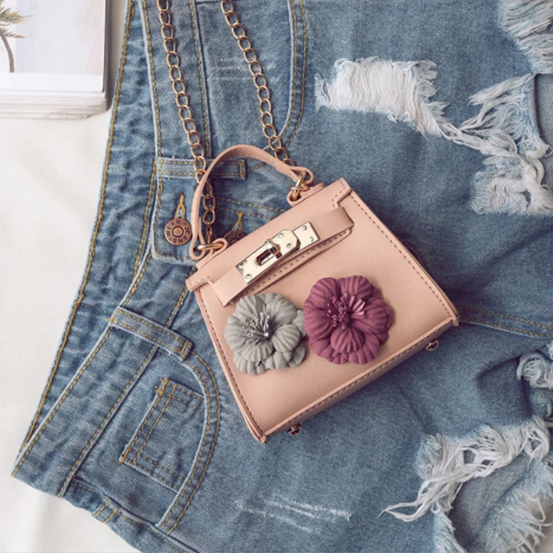 2018 Новый стильный Девушки Мода дамы женщин мини цветок печатных монет сумка кошелек