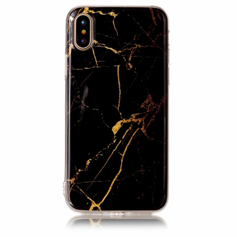 Yespure Ultra Thin Marble Kasus Telepon Meliputi iPhone X Lembut TPU Handphone Belakang Antigravitasi Aksesori Ponsel