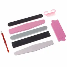 8 шт. профессиональный маникюрный набор пилок для ногтей, кисти для прочного полирования, аксессуары для дизайна, Шлифовальная Пилка, УФ-Гель-лак