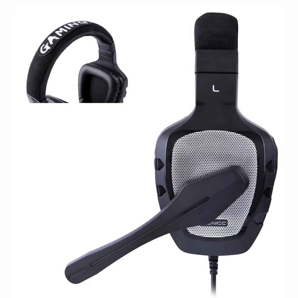 SENICC A1 светильник мощный бас игровые наушники SoundSmart шумоподавление микрофон