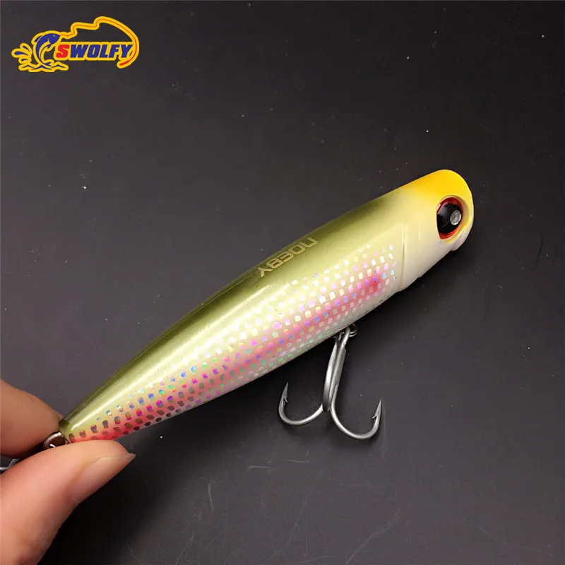 Colorful font b Fishing b font Lure Popper 10 5cm 24g Top Water Floating Baits Crankbait