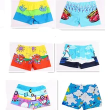 one pieces Kid Children Boys Cartoon Print Stretch Beach Swimsuit Swimwear Pants Shorts Swimwear Kids Boy Trunks color at random