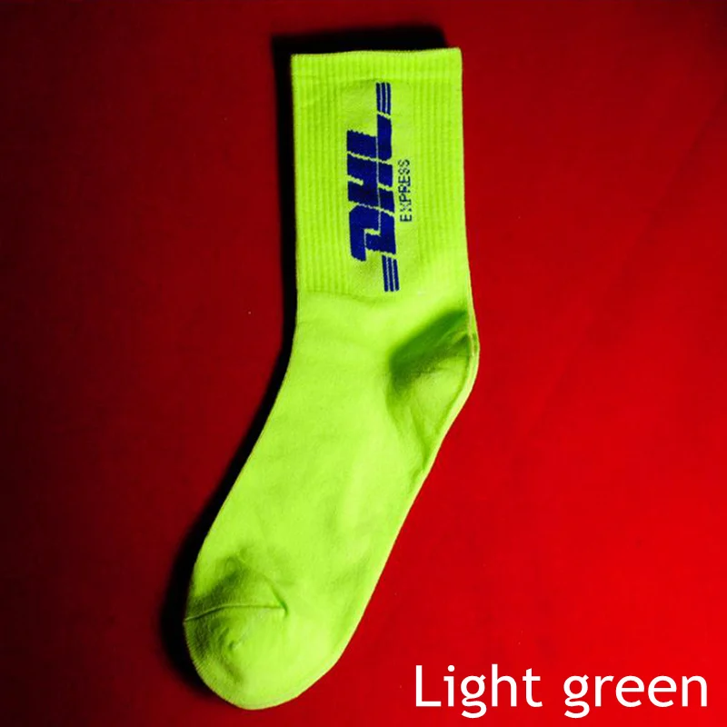 Мужские хлопковые Экспресс-носки в стиле хип-хоп, Vete, мужские, ts, стильные, с буквенным принтом, хипстерские, для мужчин и женщин, модные носки, для игры в скейтерборд - Цвет: Армейский зеленый