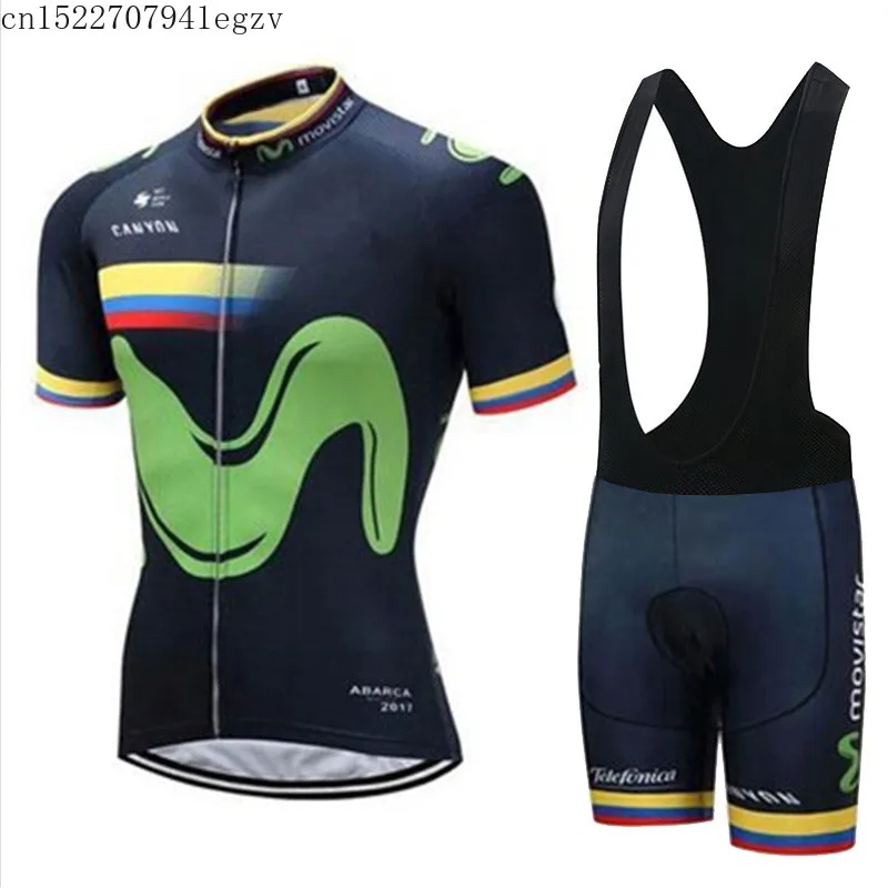 

Movistar Summer Cycling Jersey Men Outdoor Road Pro Team Bicycle Bike Quick Dry cycling clothing Maillot Ropa Ciclismo Hombre D4