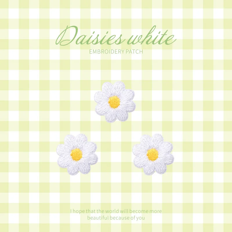 

New Arrival Small Flower Patch Embroidery Sticker Iron on Patches for Clothing Applique DIY Clothing Accessories Patches Ropa