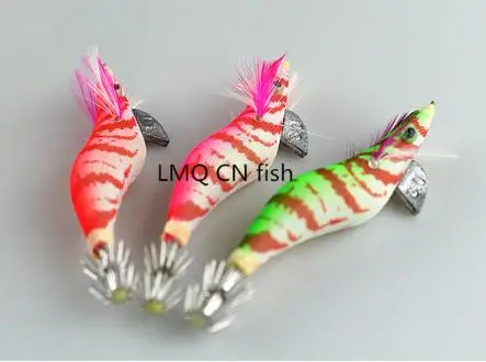 

Hot 4pc/lot orange Fishing lures Exported to Japan New design 3.0# Squid Jigs Squid Hook Free shipping