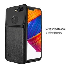 4700 мАч батарея чехол для OPPO R15 Pro(международная версия) Внешний Банк питания зарядное устройство TPU рамка чехол для телефона