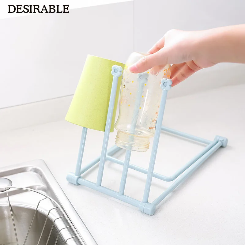 Складной, из ткани объем памяти стойка для кухни ванной комнаты может ипользование пластиковых творческий простой четырехполюсных Емкость со сливным отверстием держатель четыре цвета на выбор