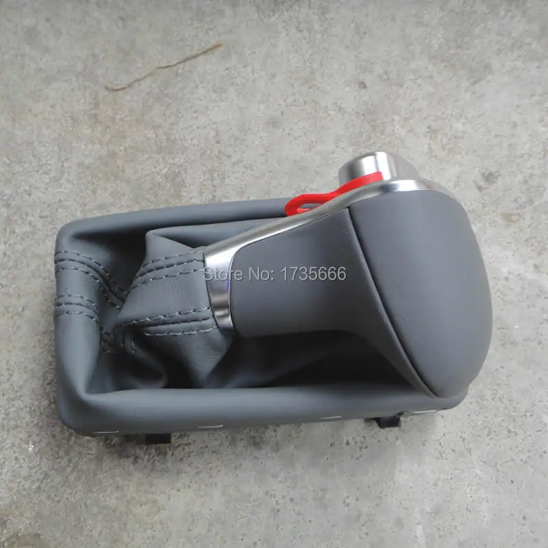 Gaiter Boot Cover For Audi A4 A6 Q7 Q5 Amazing Leather Chrome Gear Shift Knob