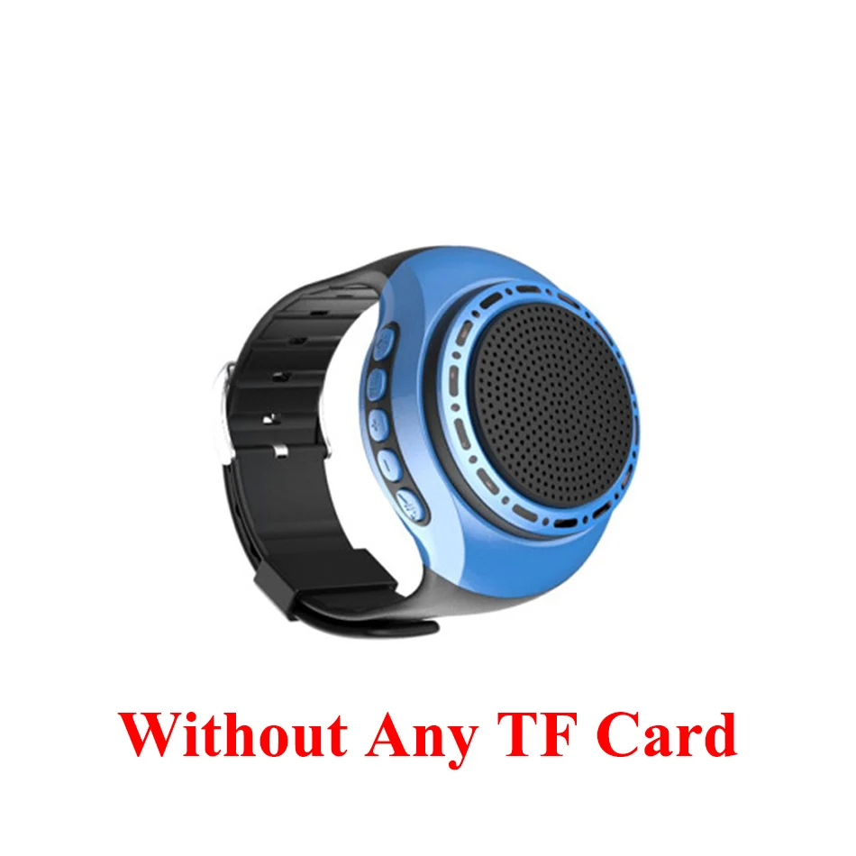 HOMEBARL U6, цветной светодиодный динамик для бега, крутые наручные часы Buetooth, динамик, Спортивная музыка, FM радио, поддержка 8 ГБ, 16 ГБ, TF карта, PK, B20, B90, U3 - Цвет: Blue No TF Card