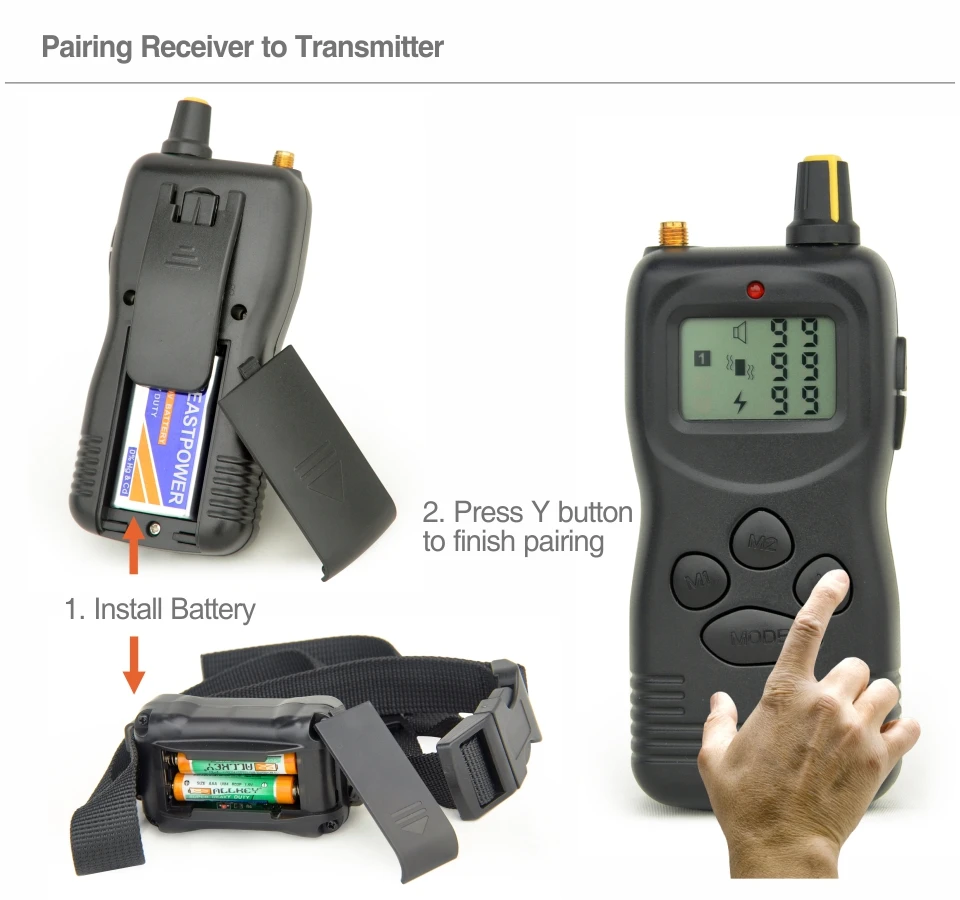 Colar treinamento do cão sem controle de