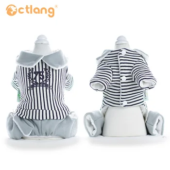 

Teddy Schnauzer Dog Clothing Personality Four-legged Striped Pet Clothes