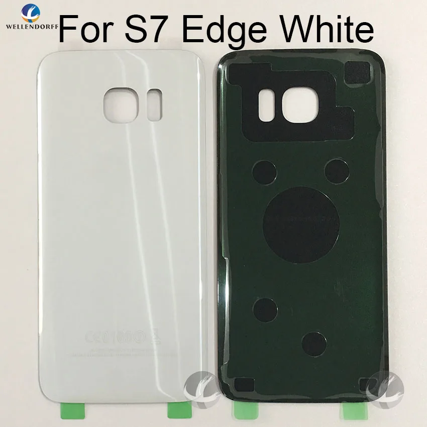 Задний стеклянный корпус + клей для Samsung Galaxy S7 Edge G930 G935F G9350 задняя панель Крышка