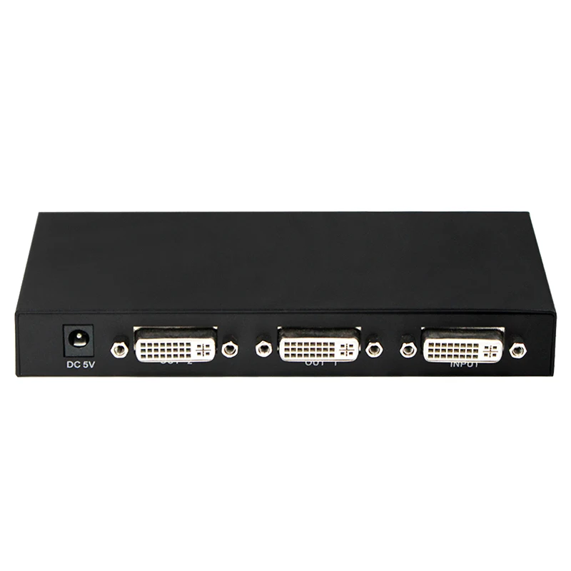 DVI Splitter 1X2 DVI-D Distributor 1 in 2 Out for Engineering Projector Monitor Computer Graphic Card