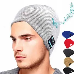 Беспроводной шапочки Bluetooth hat умные шапки гарнитура наушники tuque музыкальное бини шапки с Bluetooth