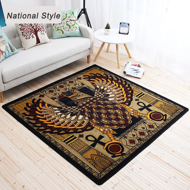 Европейский Национальный стиль мультфильм Орел Квадратный Ковер Противоскользящий моющийся коврик для гостиной/спальни/напольный коврик/детский диван ковер