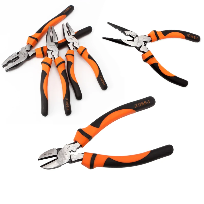 R'DEER tool multi function oblique nose pliers/pointed nose plier eccentric