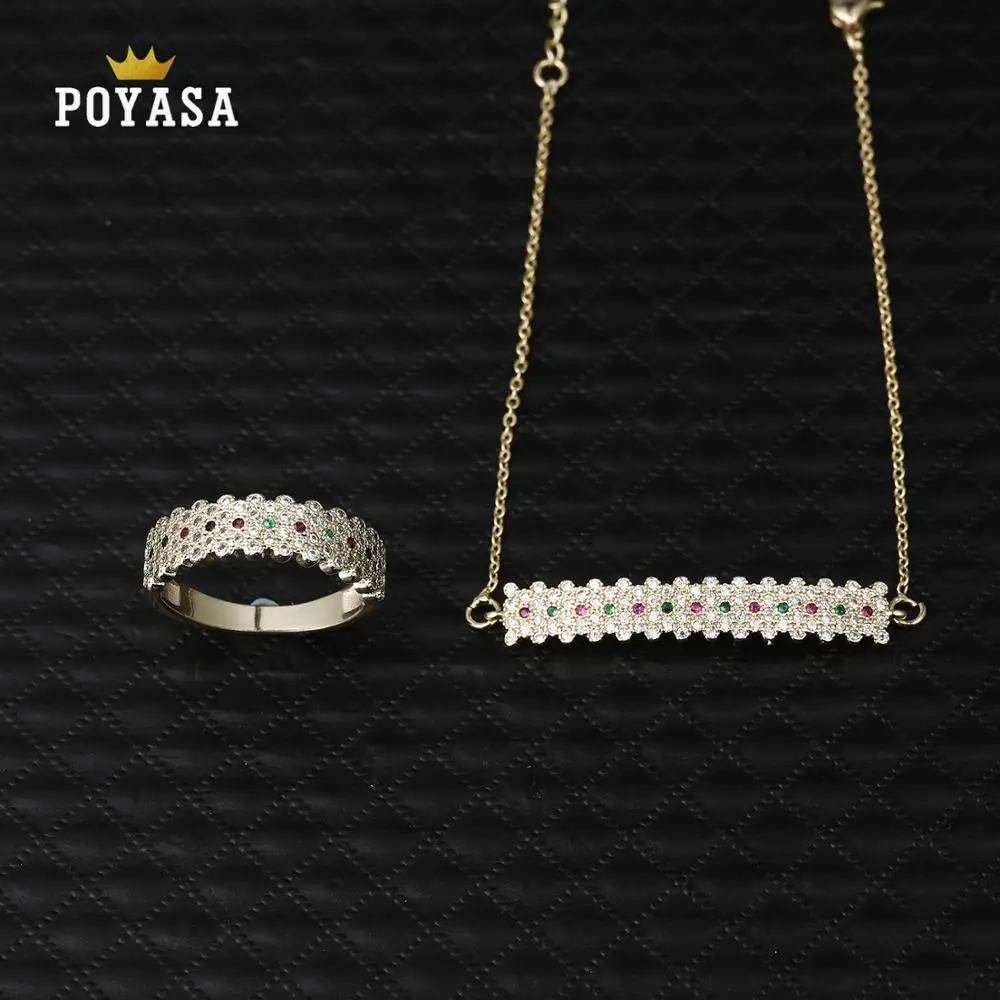 

Fashionable and Exquisite Women's Jewelry Set Bracelet Ring Wedding Jewelry Accessories Gift