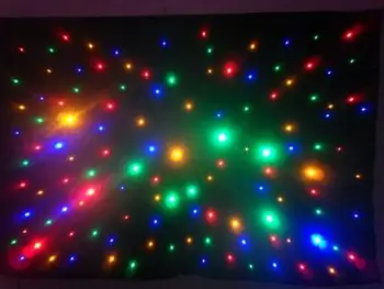 

Profession Manufacture 3*4M LED Star Cloth RGBW Star Curtain with Stage Concert