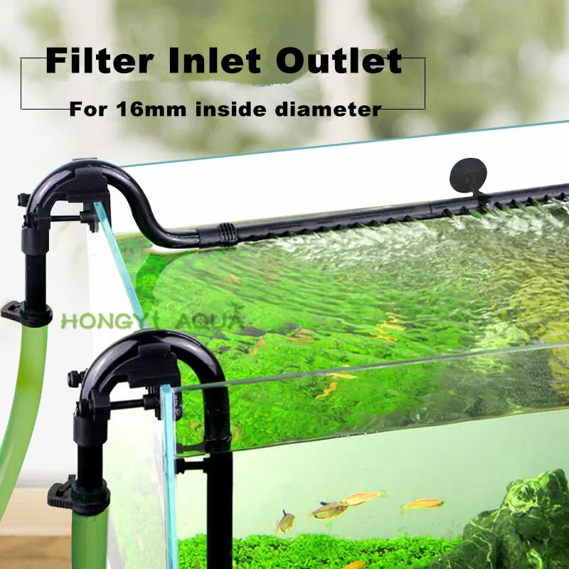DONTHINKSO HW-602B/HW-603B Waterinstroom Uitstroom Buis Aquarium Filter Externe Accessoires