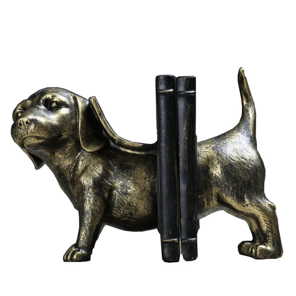 American retro Dachshund Dog Book by Nordic Creative Home Jewelry study Office soft furnishings Gift LU601314