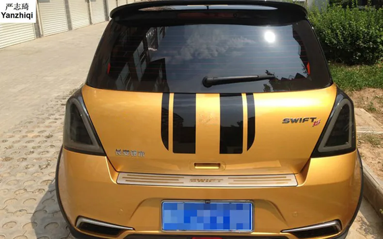 

Free shipping for 2005-2010 2011- 2017 Suzuki Swift Stainless Steel back rear trunk Sill Scuff Plate Protection pedal