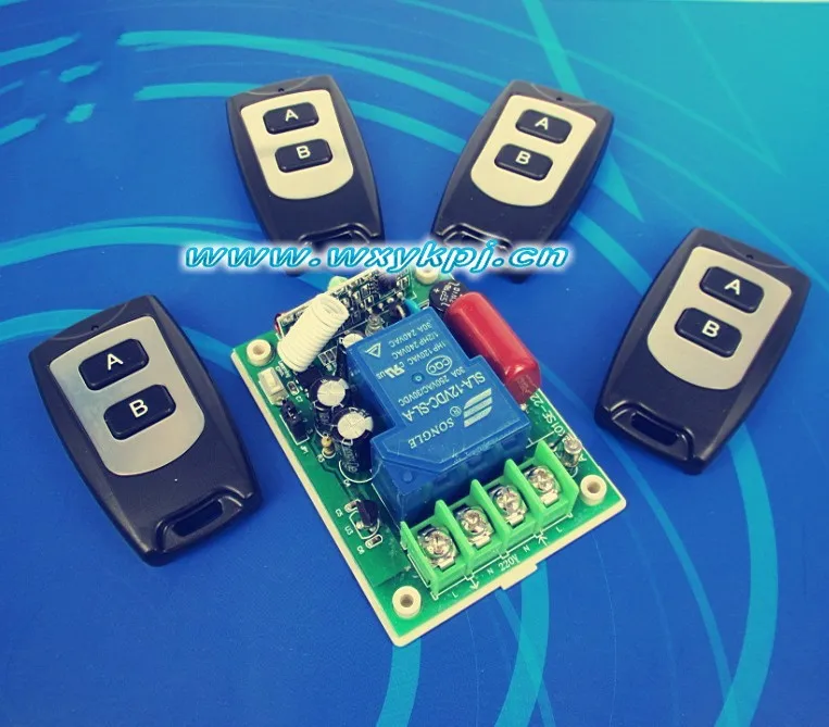 AC 220V 30A 3000W Garage/Roller/Sliding Gate Door Motor Wireless Remote Control Switch Relay Rf Receiver | Обустройство дома