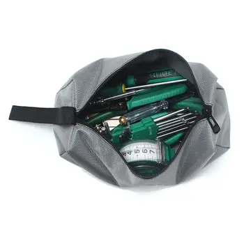 

Oxford Canvas Tool Bag Zipper Hardware Storage Toolkit Travel Makeup Hand Pouch DORP SHIPPING