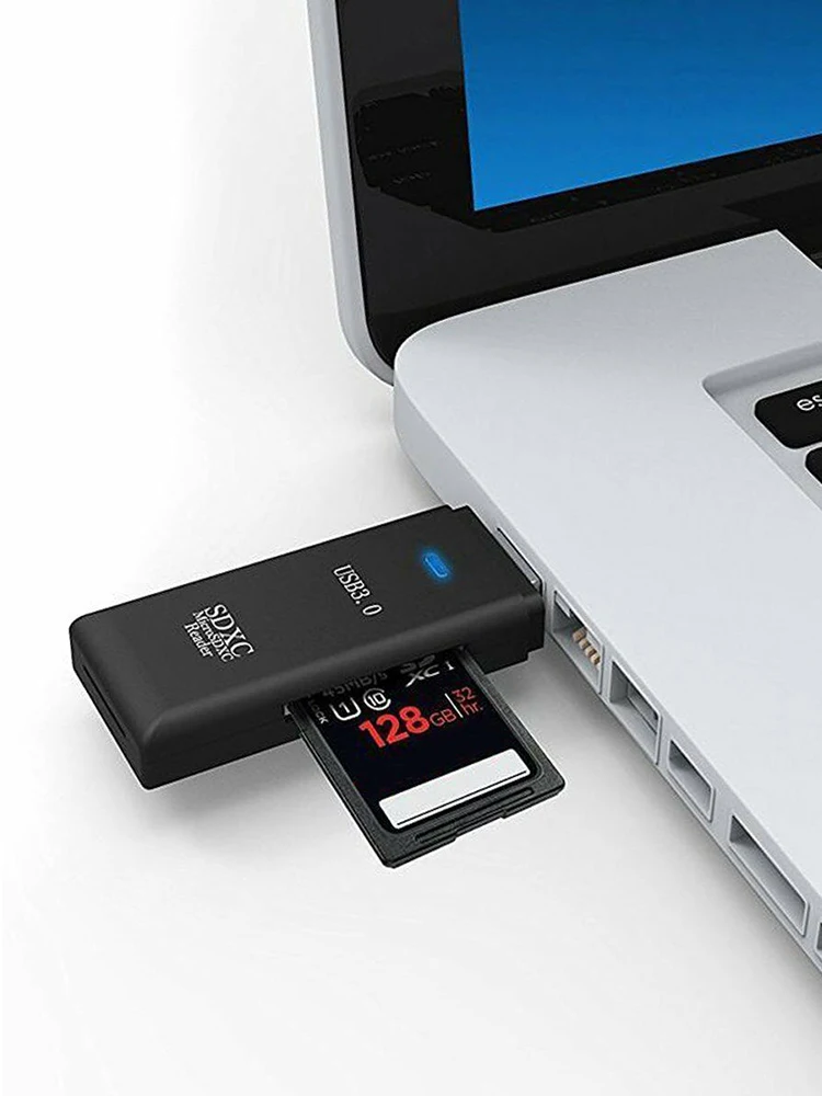 Высокоскоростной адаптер для чтения карт памяти 2 в 1 USB 3,0 микро-sd SDXC TF T-Flash