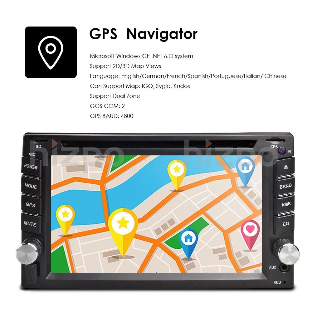 Excellent New! Universal 2Din In Dash Car DVD Player GPS Stereo Radio Touch screen BT USB Mirrorlink RDS 1024*600 SWC DTV Rear View Camera 11 Excellent New! Universal 2Din In Dash Car DVD Player GPS Stereo Radio Touch screen BT USB Mirrorlink RDS 1024*600 SWC DTV Rear View Camera 11