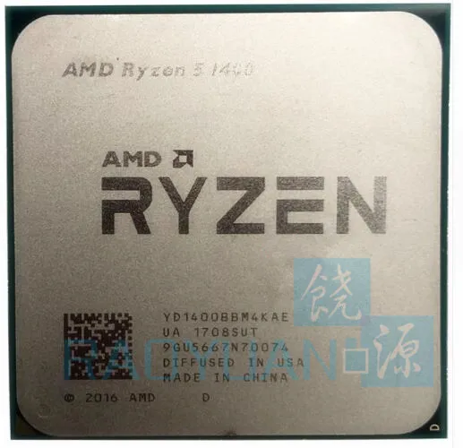 

AMD Ryzen 5 1400 R5 1400 3.2 GHz Quad-Core CPU Processor YD1400BBM4KAE Socket AM4