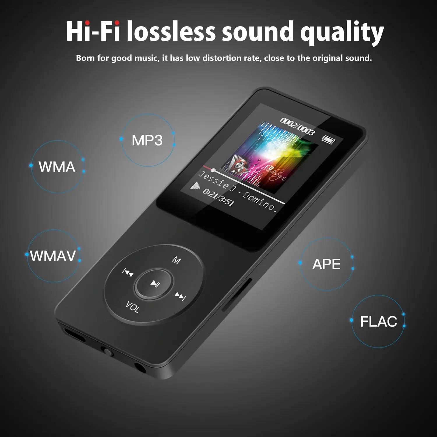 WiHoo 16G MP3 плеер без потерь звук плеера с FM радио видео проигрыватель электронных книг