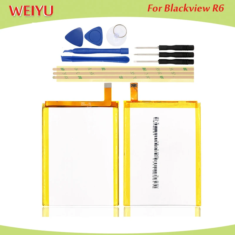 

For Blackview R6 Battery Batterie Bateria Batterij Accumulator 3000mAh High Quality+ disassemble tool