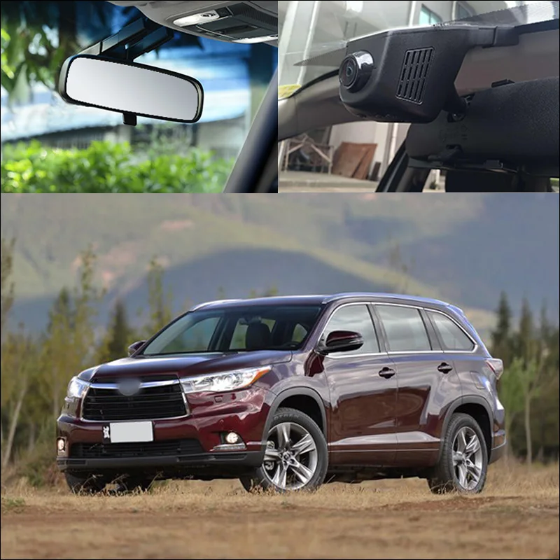 BigBigRoad для Toyota Highlander автомобильный Wifi DVR FHD 1080P Автомобильный видеорегистратор